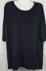 Anne Klein S/S Black Sparkle Size L